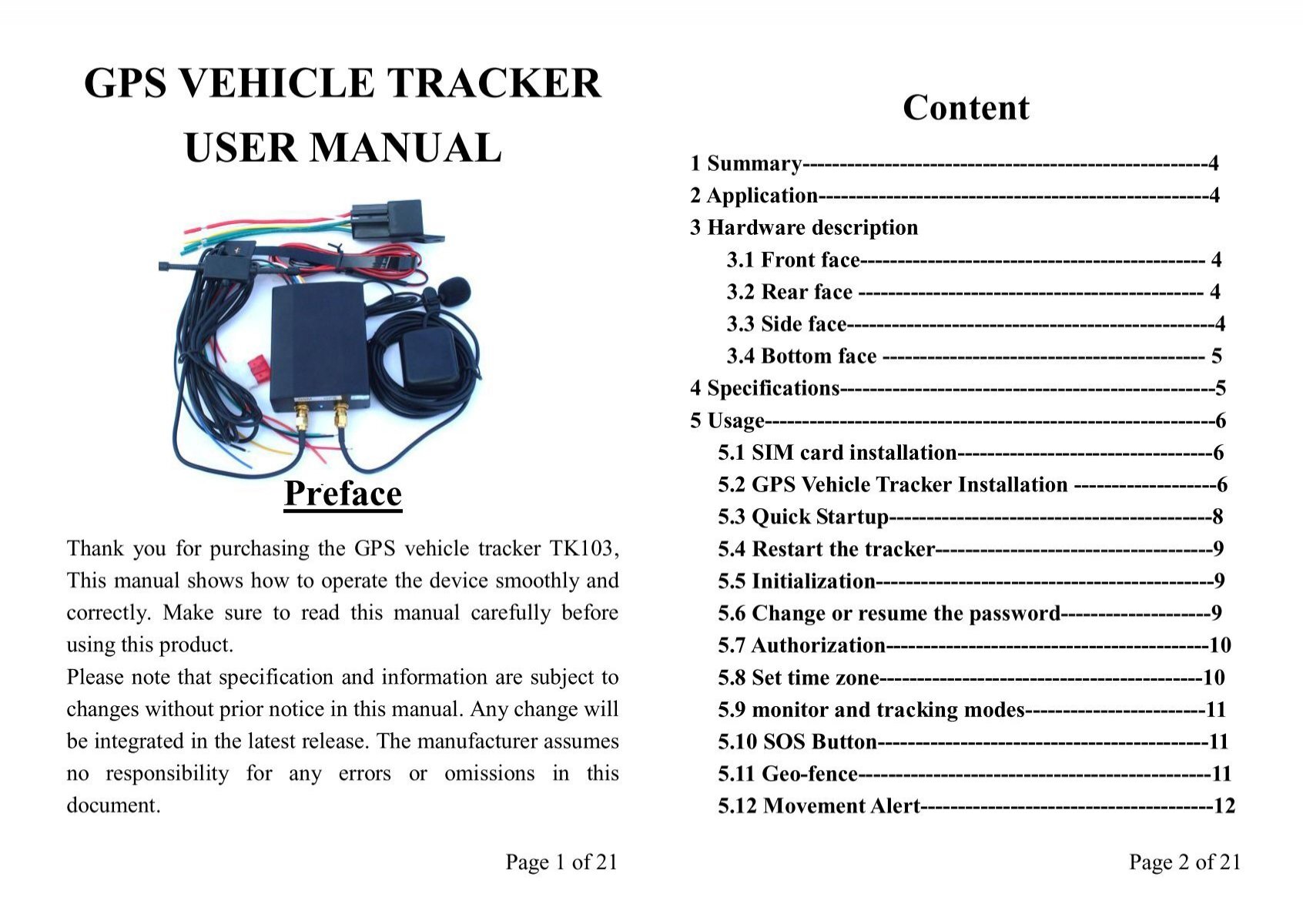 TK103 GPS tracker manual.doc Finetracker.com