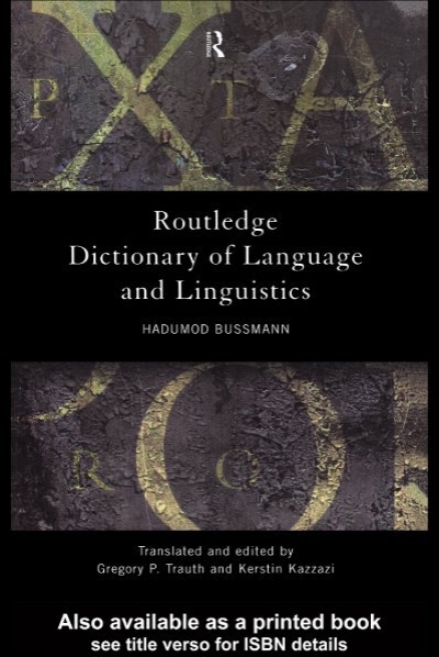 Routledge Dictionary Of Language And Linguistics Pdf