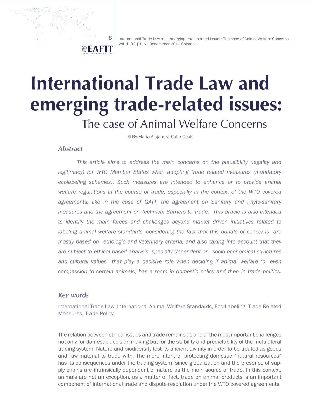 international trade law research paper