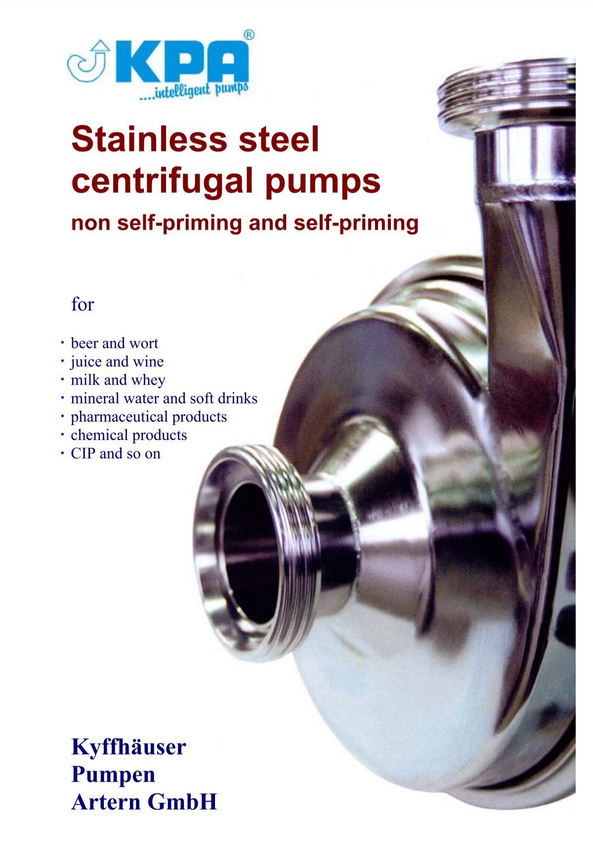 Stainless steel centrifugal pumps non self-priming  - neumo.com.vn