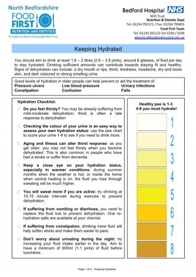 nhs dehydration chart - Part.tscoreks.org