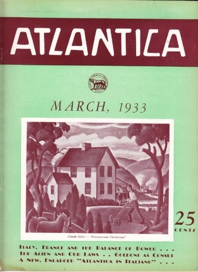 Atlantica March 1933 - Italic Institute of America