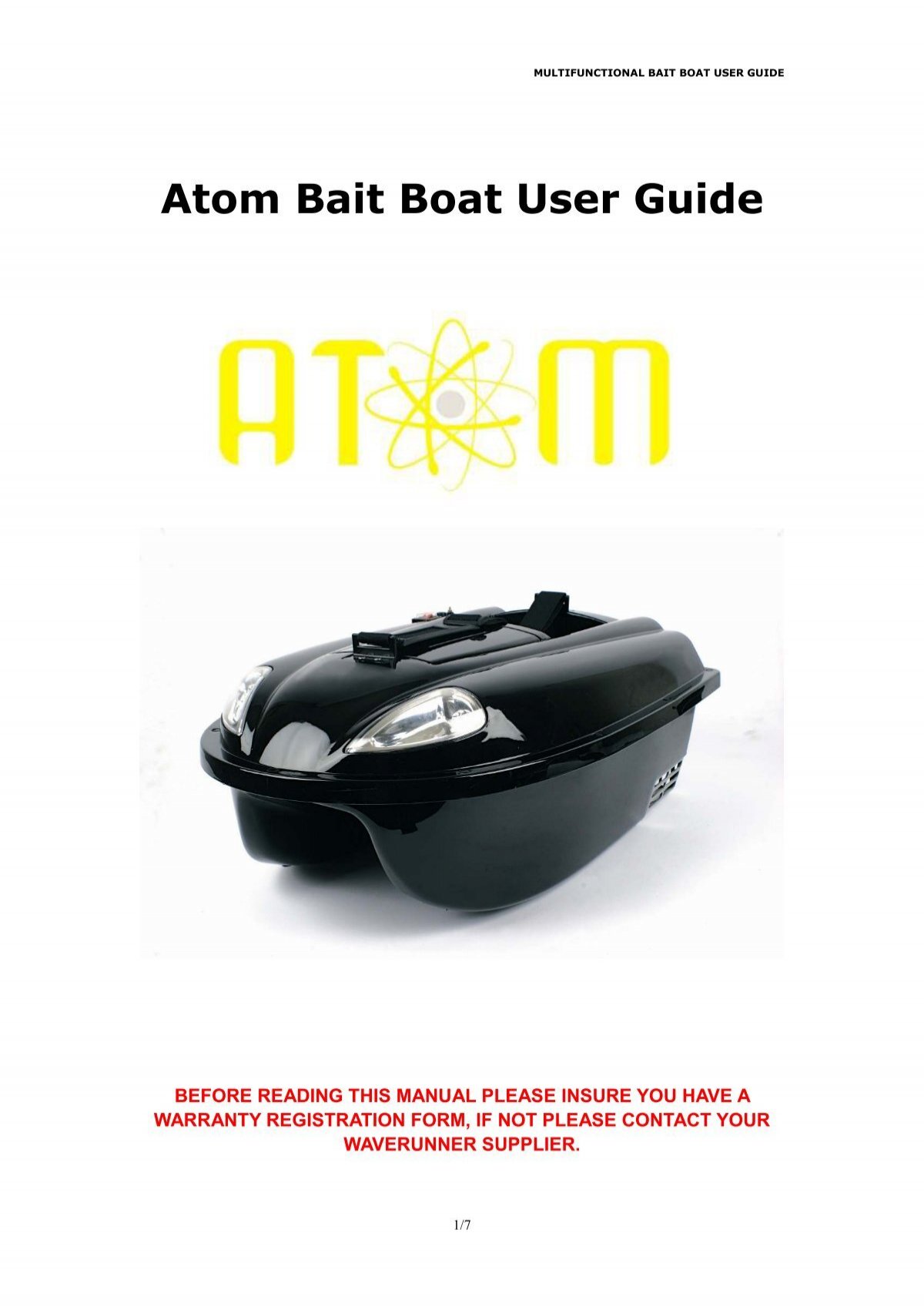 atom bait boat user guide