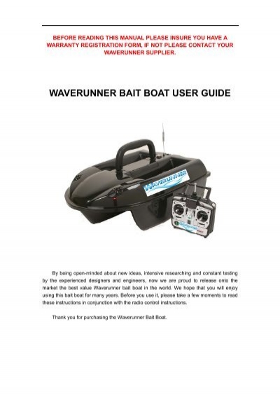 4 x waverunner bait boat battery leads next day