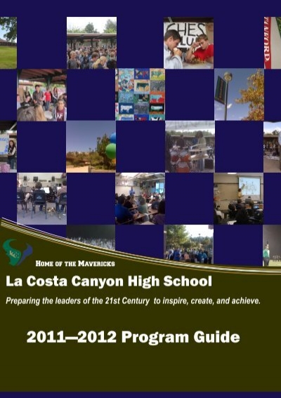11 12 Program Guide La Costa Canyon High School San