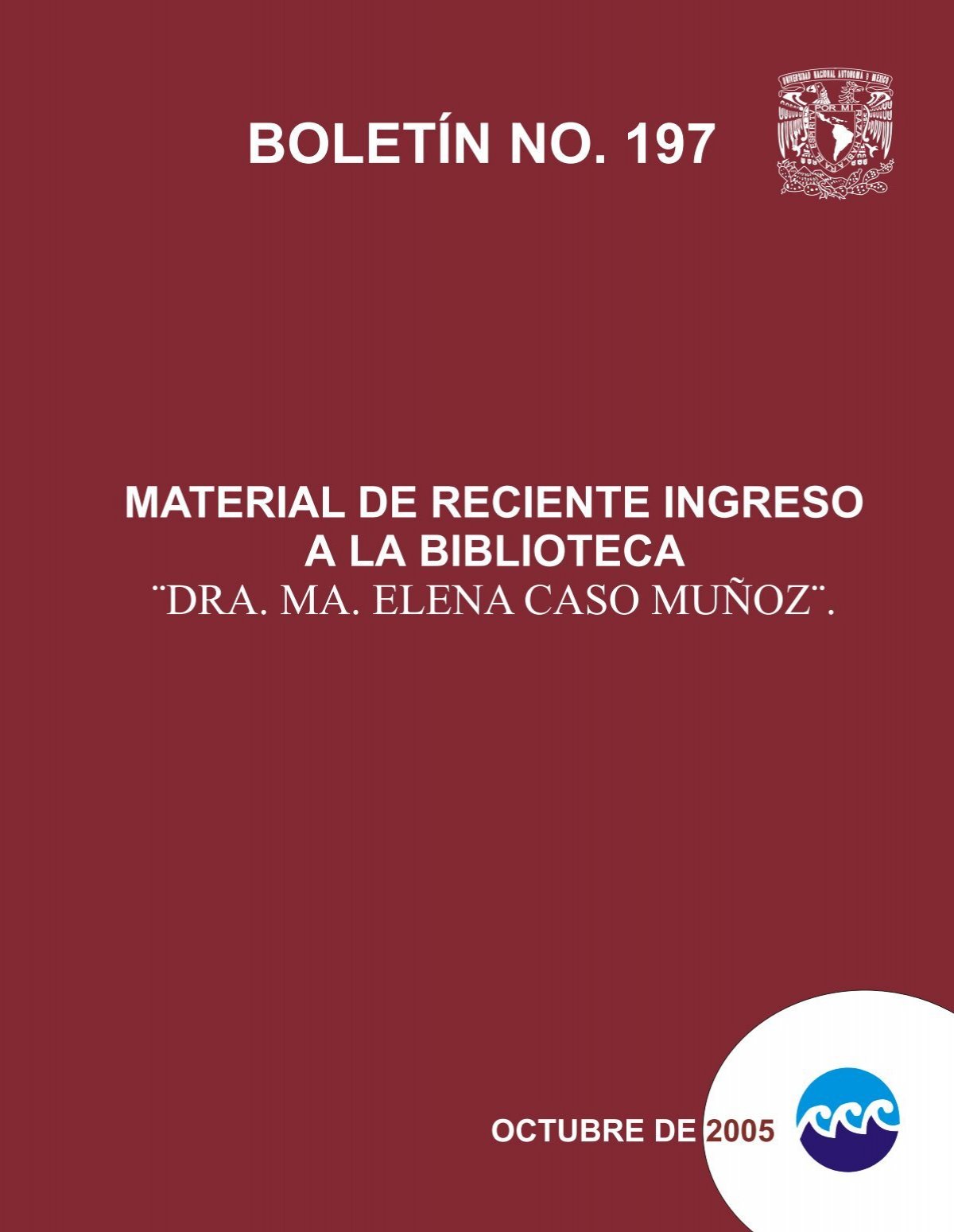 BOLETÃ NO. 197 - Instituto de Ciencias y LimnologÃa