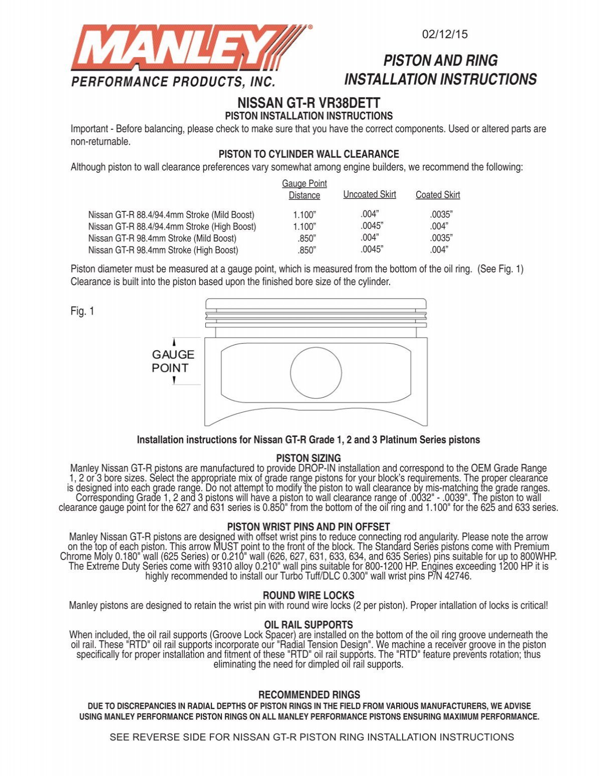 Piston Ring Sub Assembly - Royal Enfield EURO IV Service Manual [Page 136]  | ManualsLib