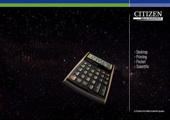Citizen pocket calculator SLD-7708 with 8-digit display 