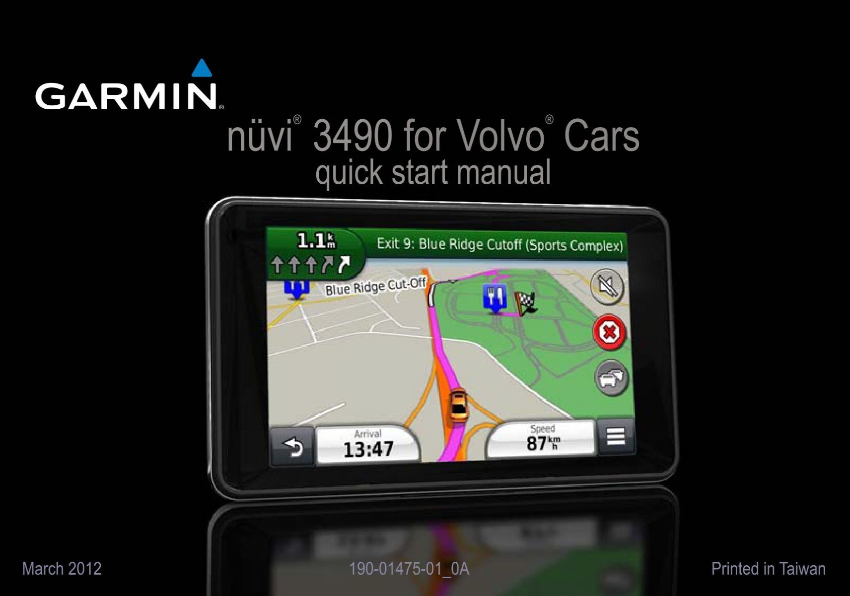 ufravigelige cache Kunde Garmin nuvi 3490,GPS,MPC,Volvo - Quick Start Manual