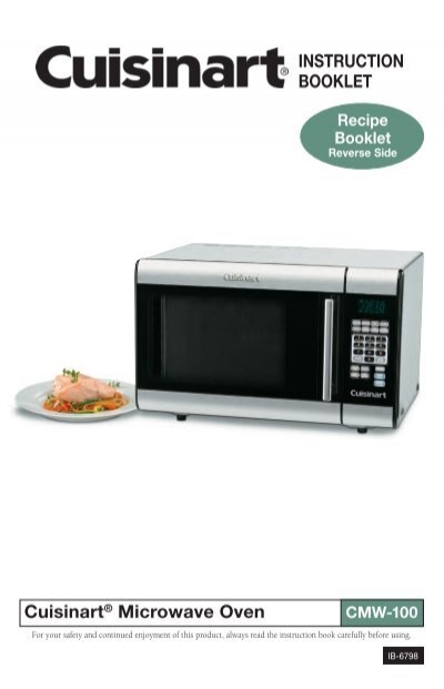 Cuisinart Stainless Steel Microwave -CMW-100 - MANUAL