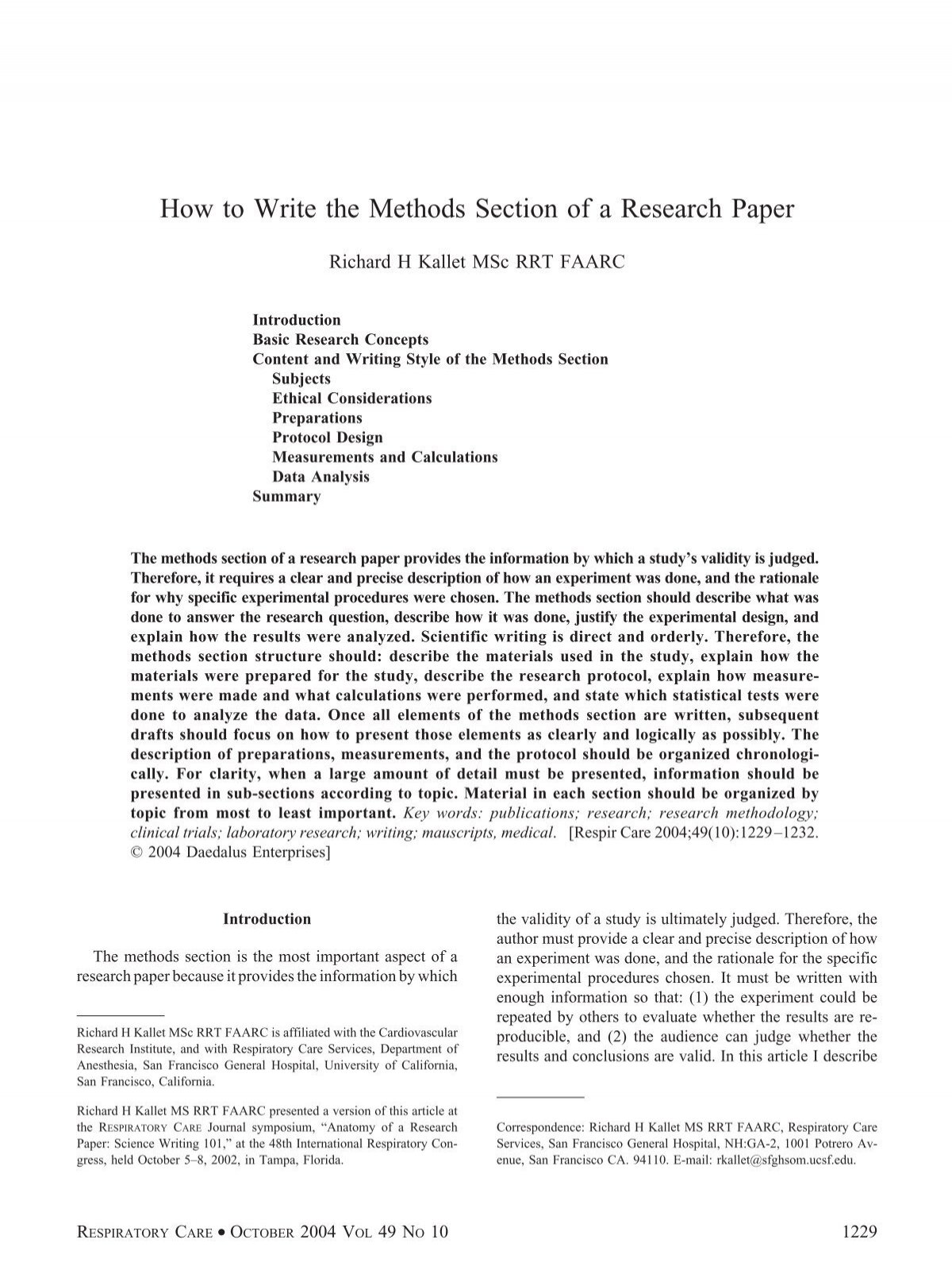 what is the nature of a research paper
