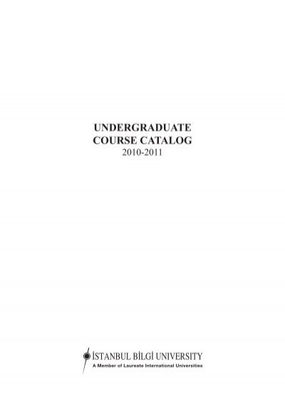 undergraduate course catalog istanbul bilgi universitesi