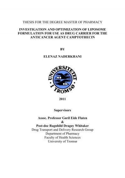 pharmacy phd thesis pdf