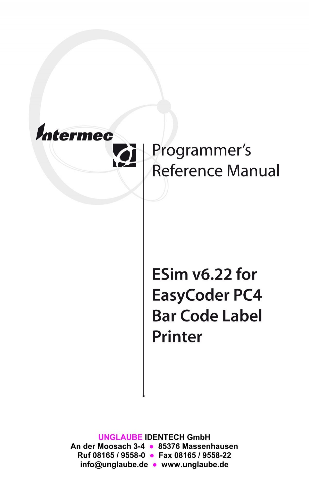 Programmer S Reference Manual Esim V6 22 For Easycoder Pc4