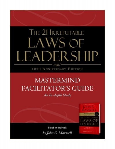 21_irrefutable_laws_of_leadership-facilitators_guide