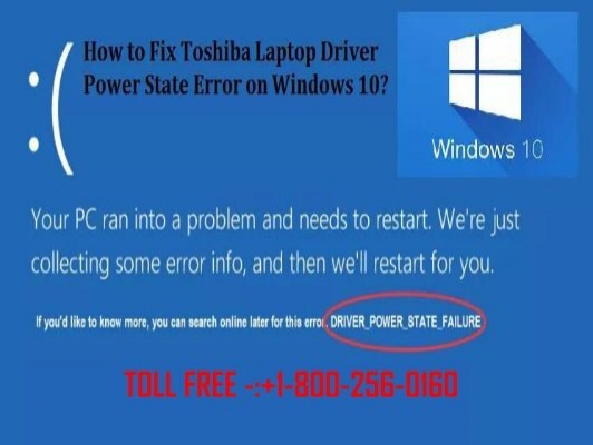 Fix Toshiba Laptop Driver Power State Error On Windows 10