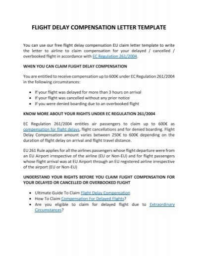 Claim Denial Letter Sample Airline from www.yumpu.com