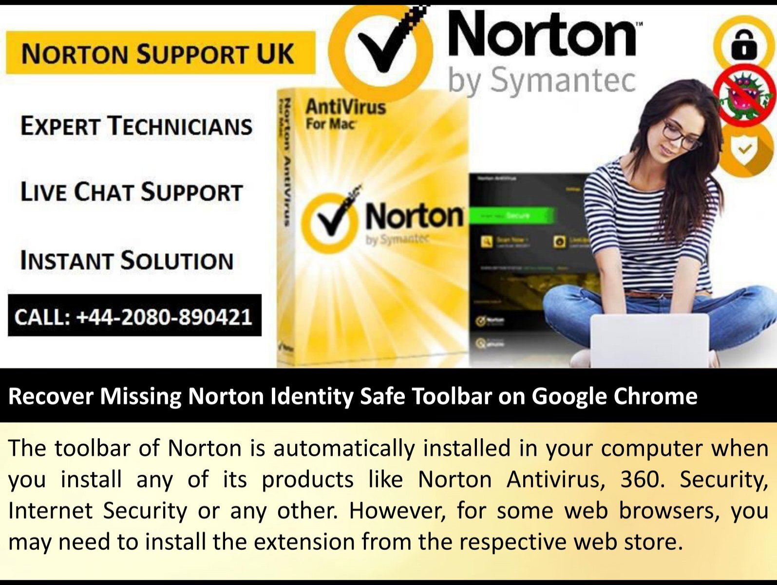 Recover Missing Norton Identity Safe Toolbar On Google Chrome