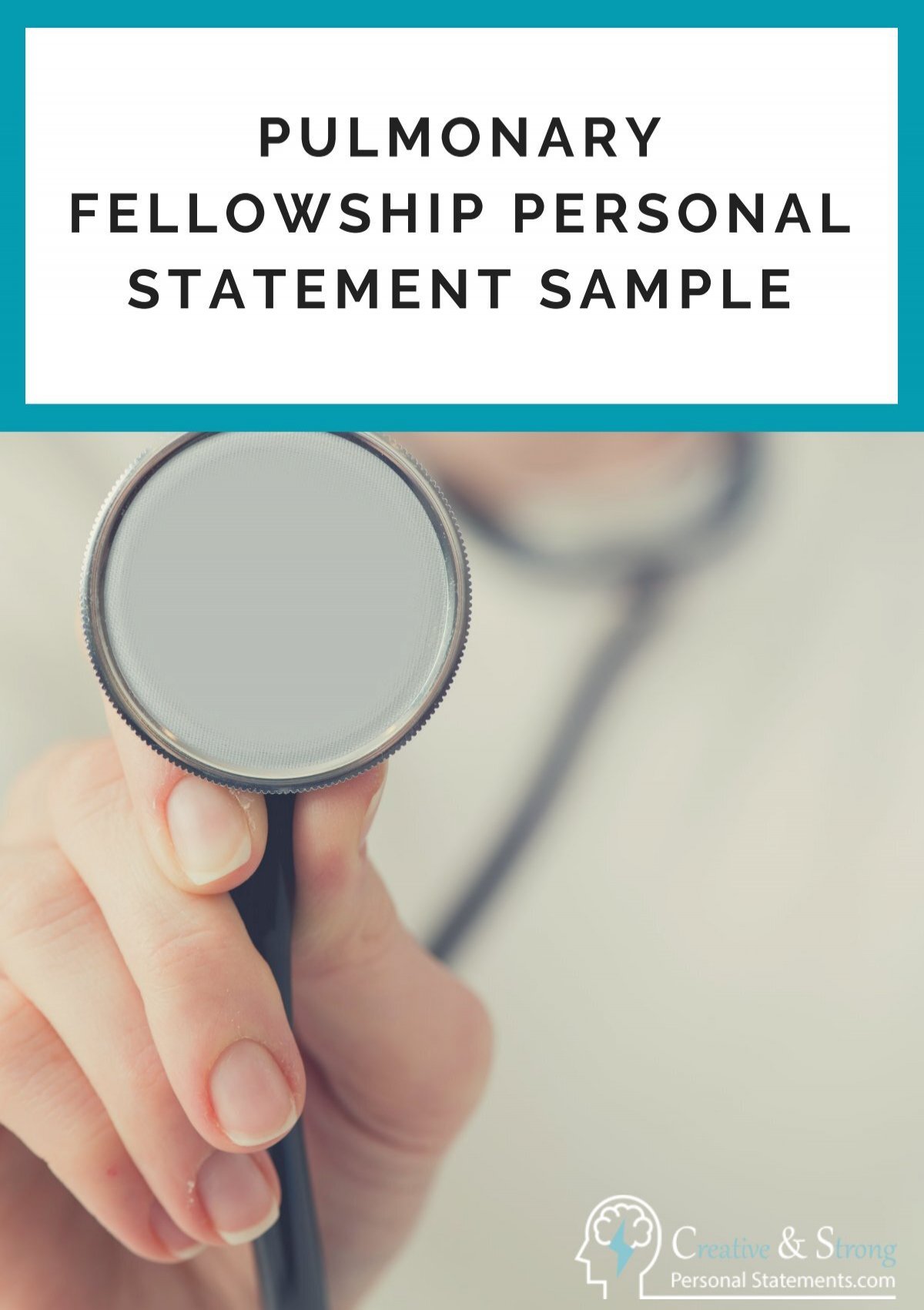 pulmonary fellowship personal statement examples