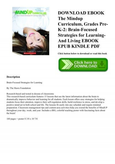 The MindUP Curriculum Grades 68 BrainFocused Strategies for Learningand
Living Epub-Ebook