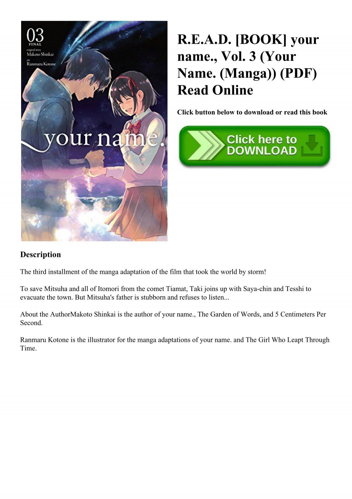 Your name vol 3