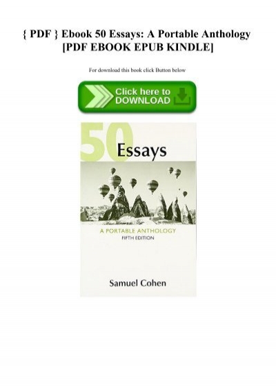 50 essays a portable anthology 6th edition pdf free download
