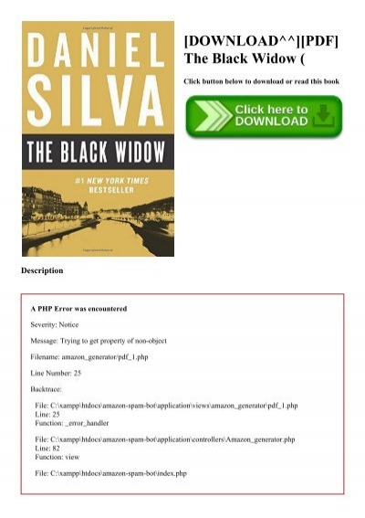 The Black Widow PDF Free Download
