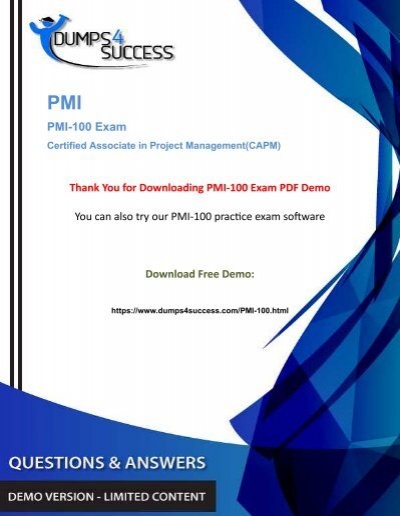 Exam PMI-100 Cram