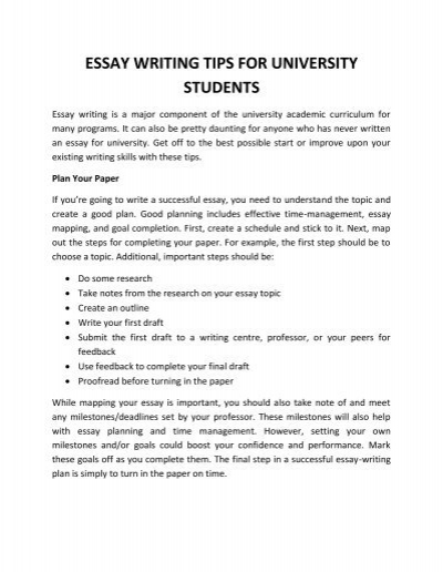 college essay writing need to know
