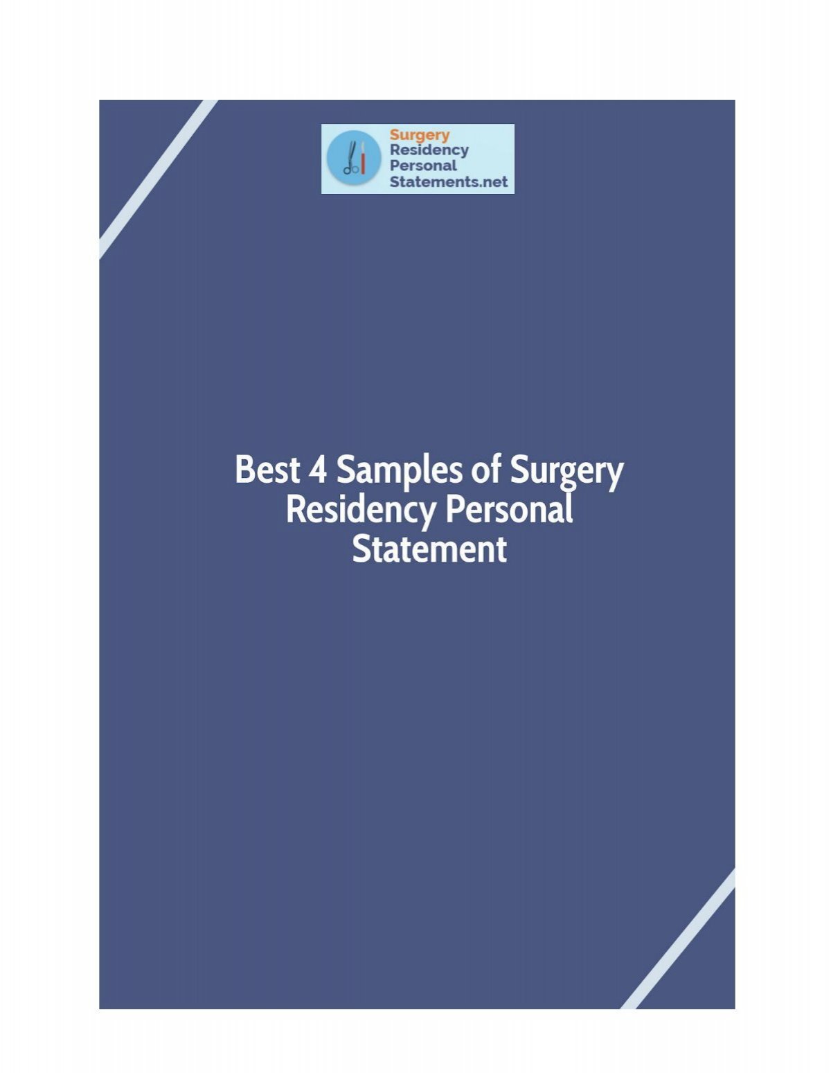 general surgery residency personal statement template