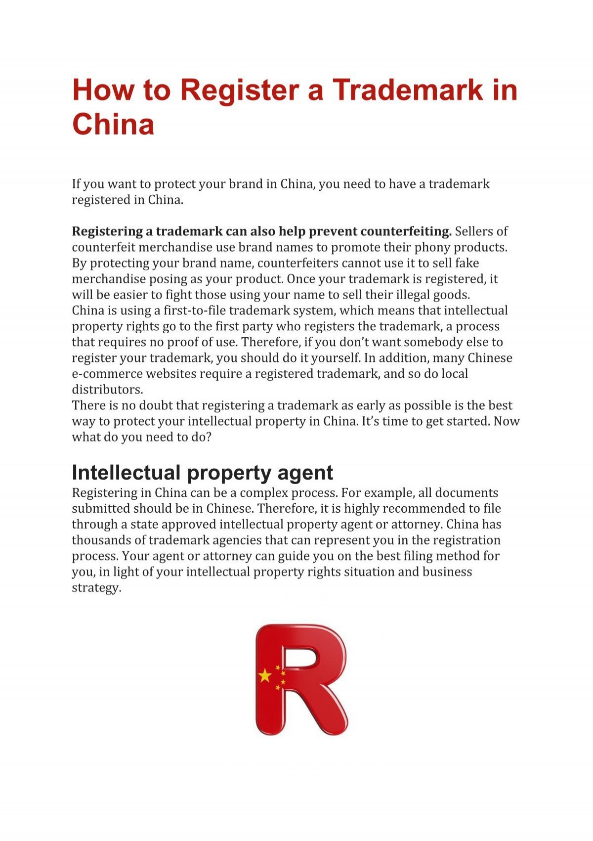 trademark assignment in china