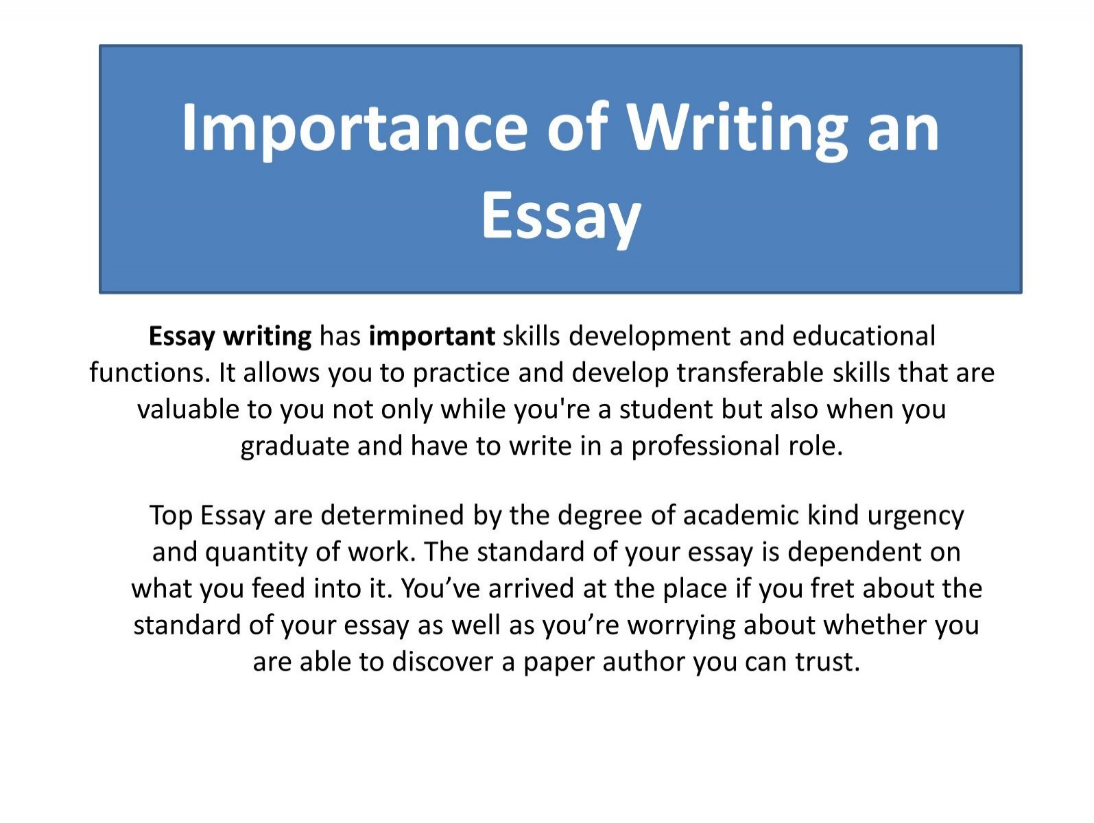 Want A Thriving Business? Focus On Write My Essay!