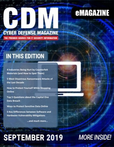 Cyber Defense Emagazine September 2019