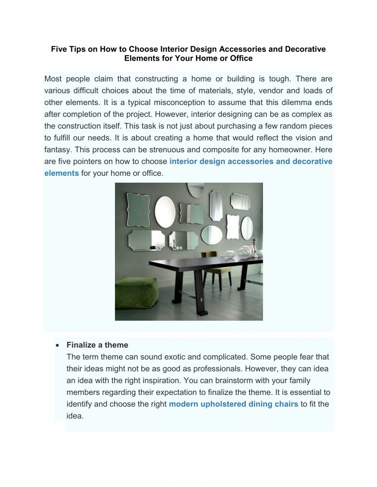 interior design accessories and decorative elements-PDF
