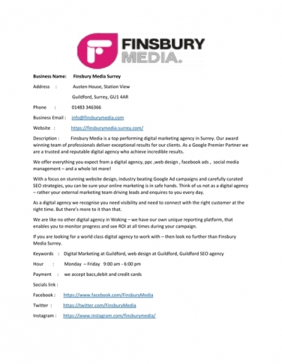 Finsbury Media - StartUs
