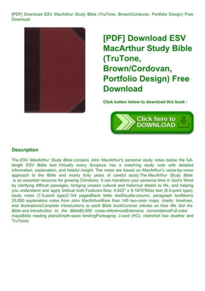 john macarthur study bible pdf download