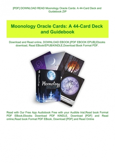 Pdf Download Read Moonology Oracle Cards A 44 Card Deck And Guidebook Zip