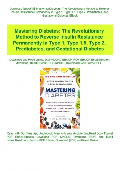 mastering diabetes book pdf)