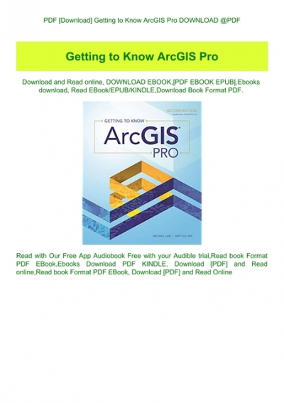 getting to know arcgis pro pdf download