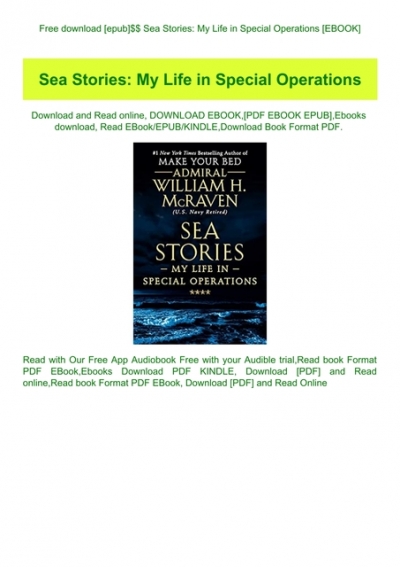 Download Sea Stories Admiral William H Mcraven Free Books