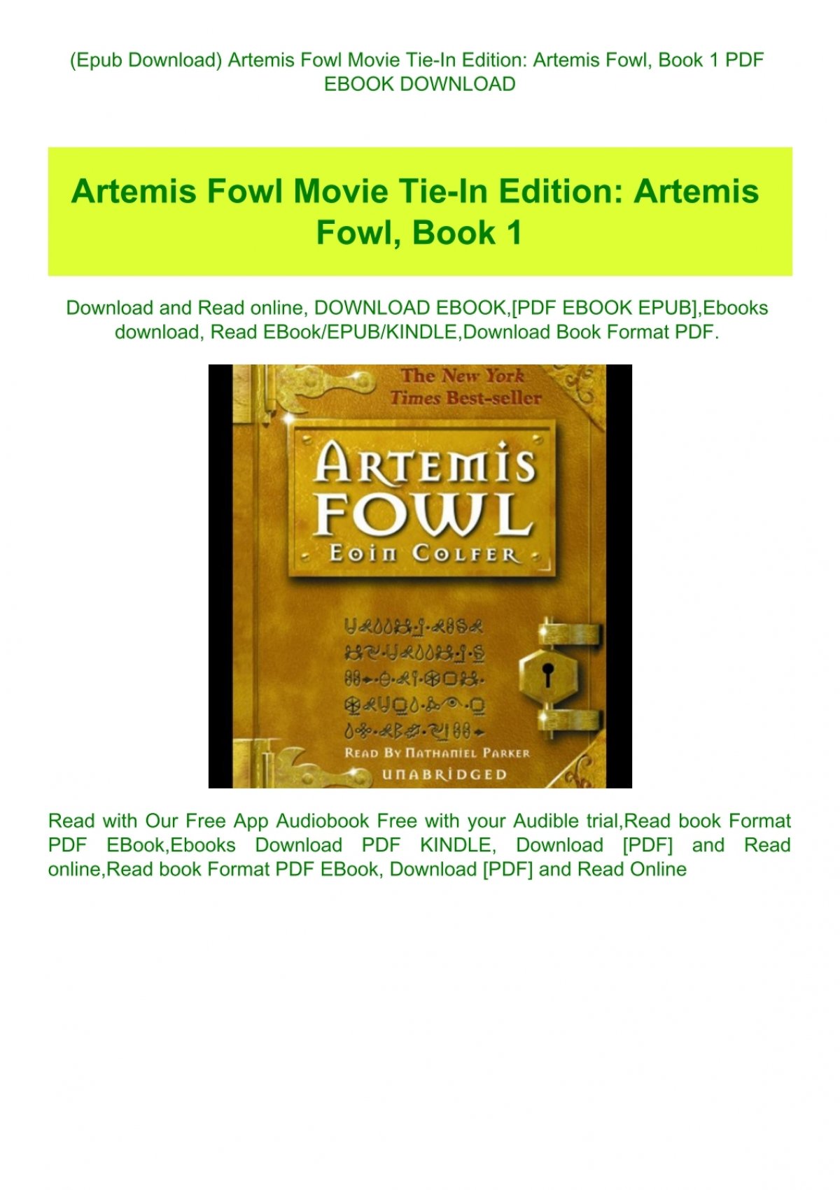 Artemis Download Free Ebook