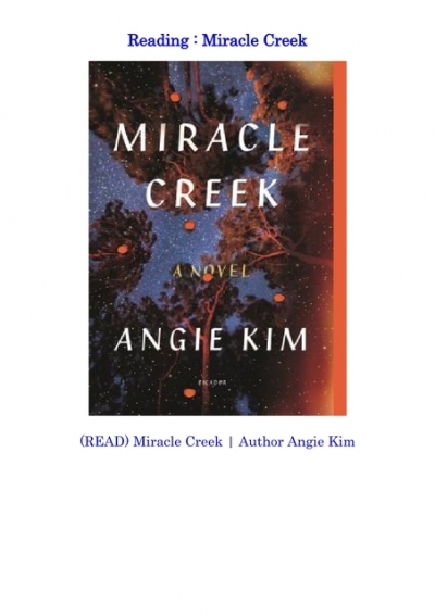 Download Books Miracle creek No Survey