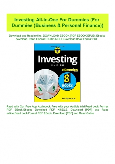 High-Powered Investing All-in-One For Dummies PDF Free Download books