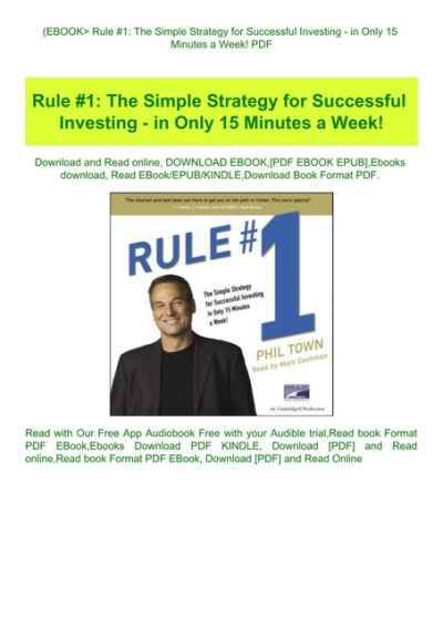 Rule #1 investing pdf download forex guides