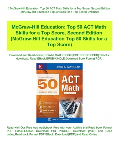 McGraw-Hill Education Top 50 ACT Math Skills for a Top Score Second Edition 
