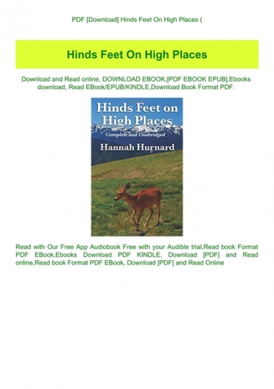 PDF [Download] Hinds Feet On High Places (E.B.O.O.K. DOWNLOAD^