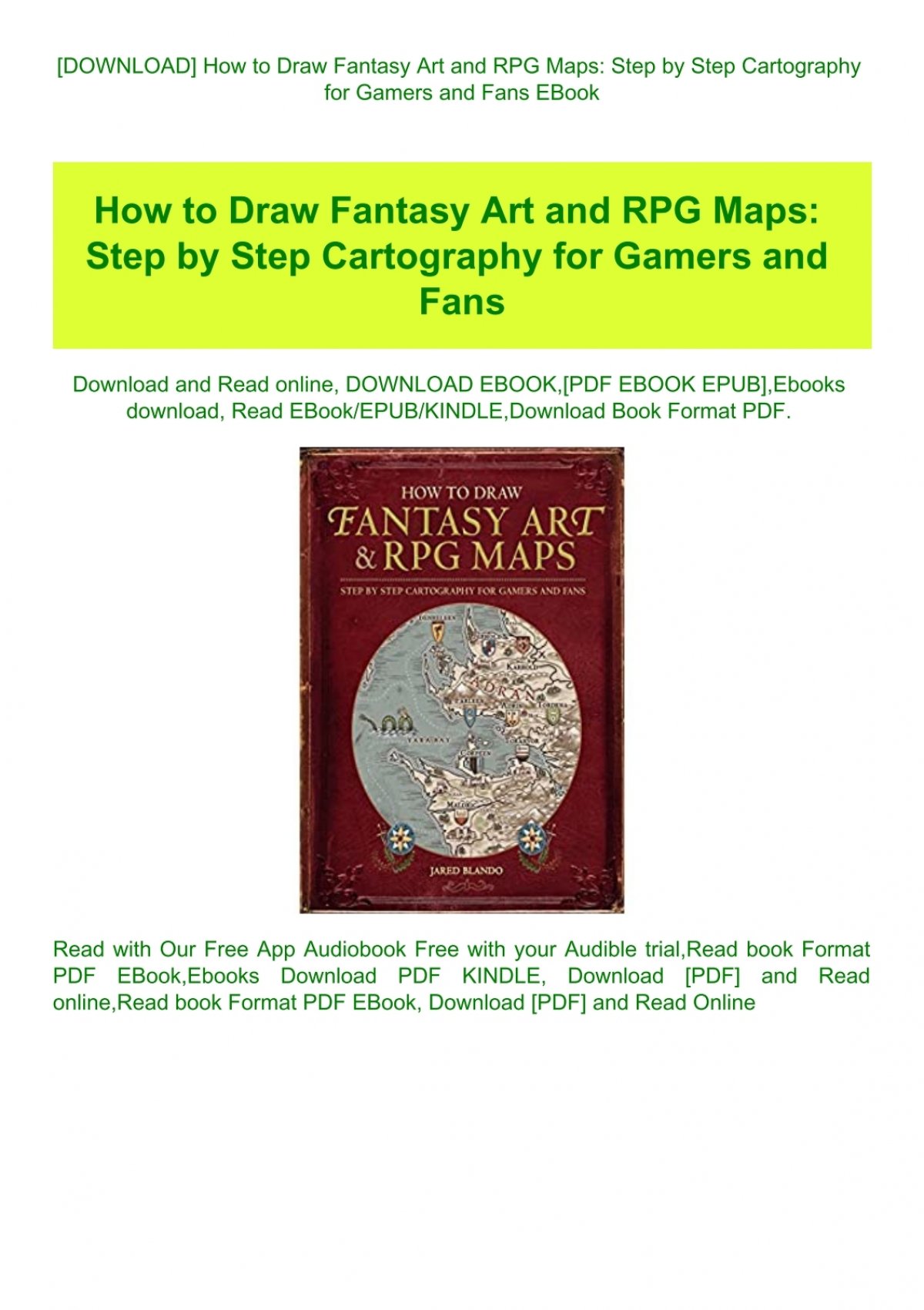 Learn Cartography In How To Draw Fantasy Art And Rpg Maps Youtube