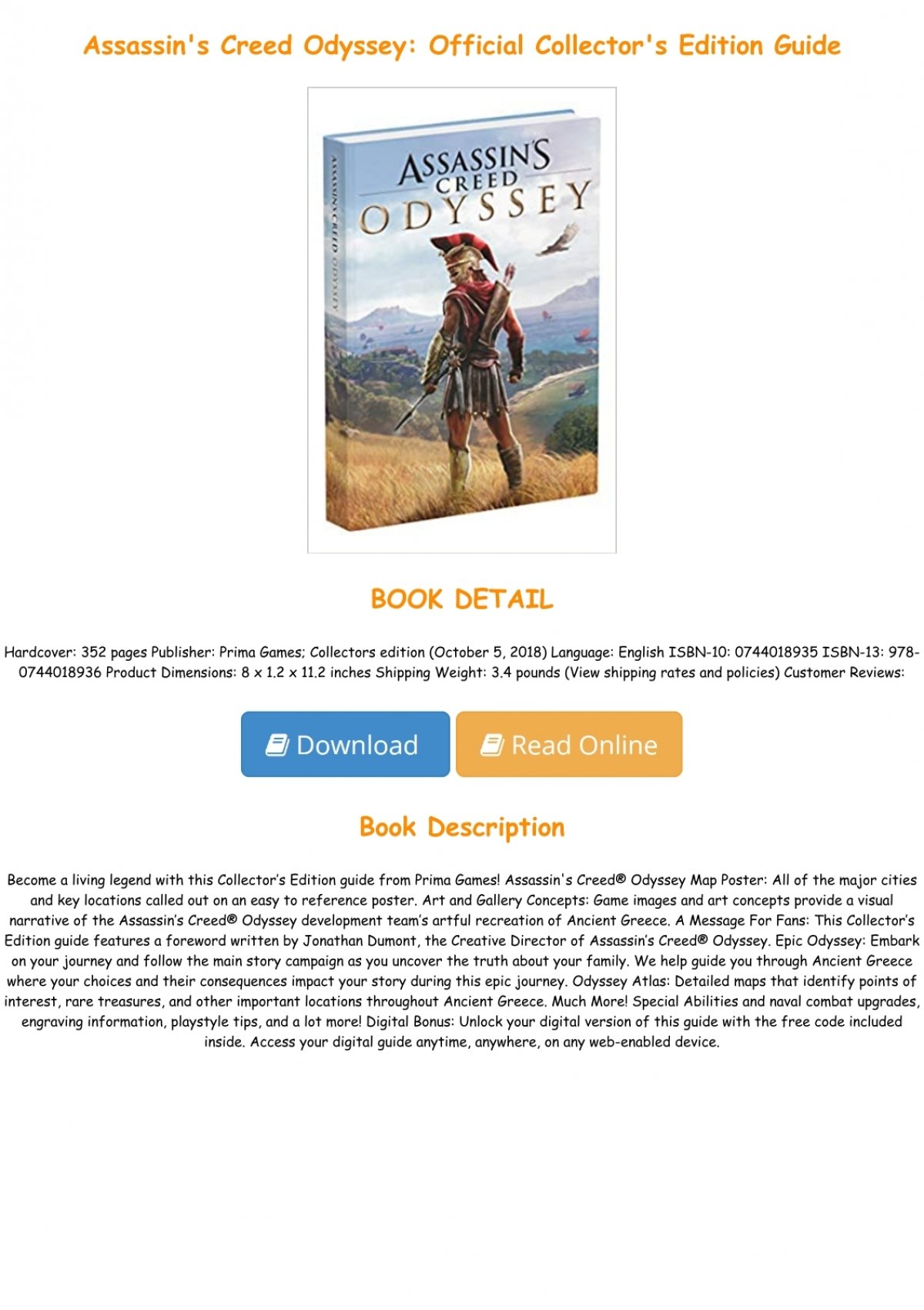 Assassin's Creed Odyssey Guide & Walkthrough and MORE !: URAX4:  9798534102727: : Books