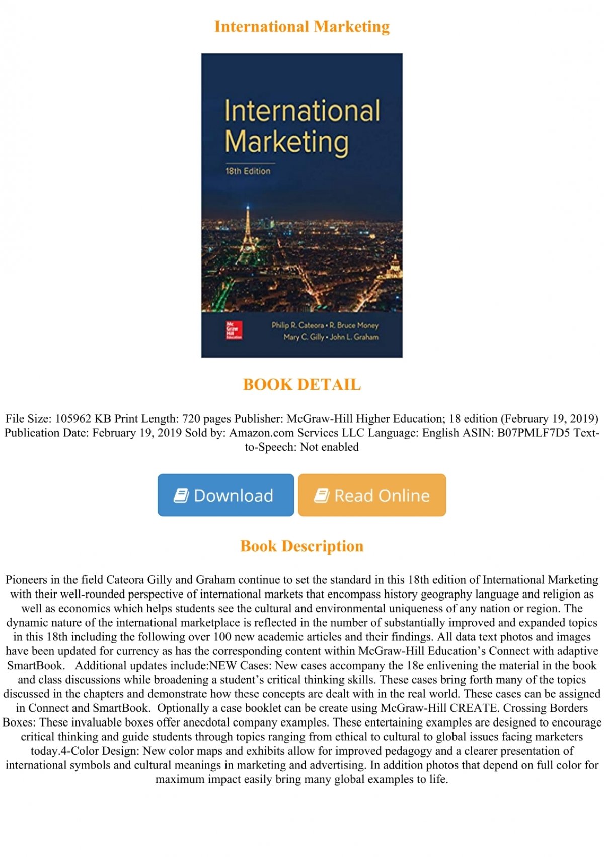 international marketing 18th edition pdf free download