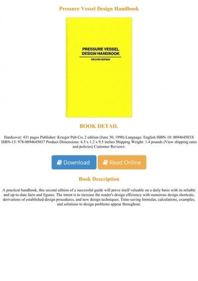 pressure vessel design handbook pdf free download